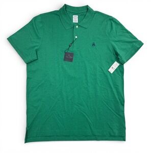 Brooks Brothers Polo Shirt Green Men XXL Slim Fit Short Sleeve NWT Supima Cotton